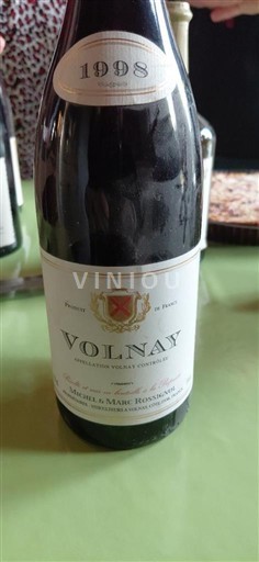 Burgundy Volnay Michel & Marc Rossignol 1998