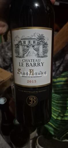 Bordeaux Saint-Émilion Château Le Barry 2015