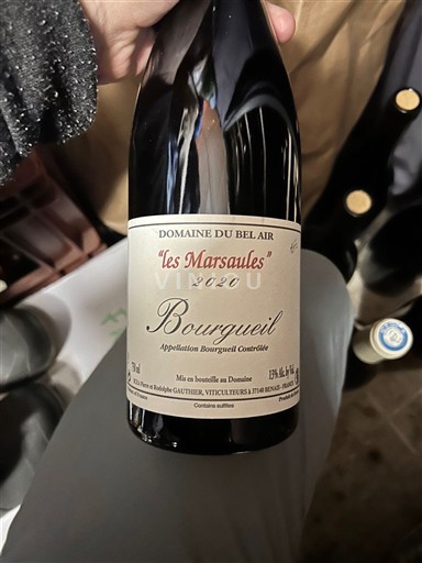 Thung lũng sông Loire Bourgueil Domaine Bel Air les Marsaules 2020