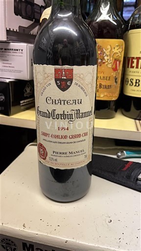 Bordeaux Saint-Émilion Grand Cru Grand Cru Château Grand Corbin Manuel 1994