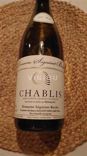 Bourgogne Chablis Domaine Séguinot-Bordet 2024