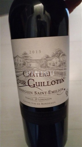 Bordeaux Lussac-saint-émilion Château Tour Guillotin 2015