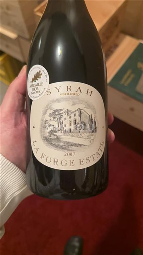 Languedoc och Roussillon Pays d'Oc La Forge Estate Syrah 2007