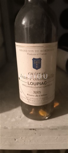 Bordeaux Loupiac Château Jean-Fontenille Réserve du Château 2005