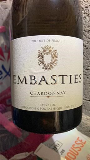 Linguadoca e Rossiglione Paese d'Oc Embasties Chardonnay Senza annata