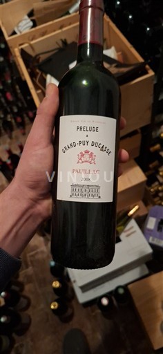 Bordeaux Pauillac Grand-Puy Ducasse Prélude 2008
