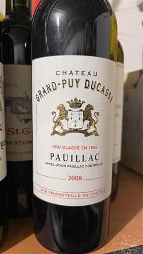 Bordeaux Pauillac Grand Cru Château Grand-Puy Ducasse 2008
