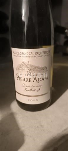 Elzas Niet gespecificeerd Grand Cru Domaine Pierre Adam Gewurztraminer Kaefferkopf 2020