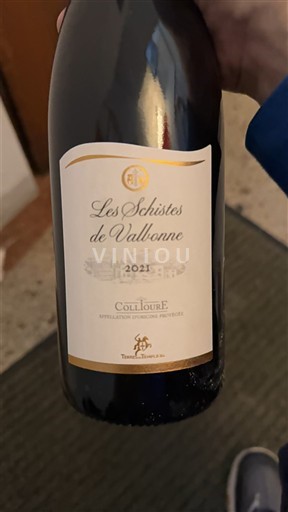 Roussillon Collioure Terres des Templiers Les Schistes de Vallonne 2021