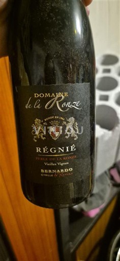 Beaujolais Régnié Domaine La Ronze Vieilles Vignes Không niên vụ