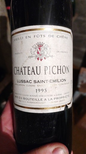 Bordeaux Lussac-saint-émilion Château Pichon 1995