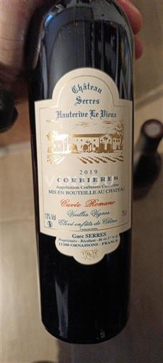 Langvedok Corbières Château Serres Hauterive Le Biza 2019