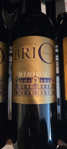 Bordeaux Margaux Château Cantenac Brown Brio de Cantenac Brown 2012