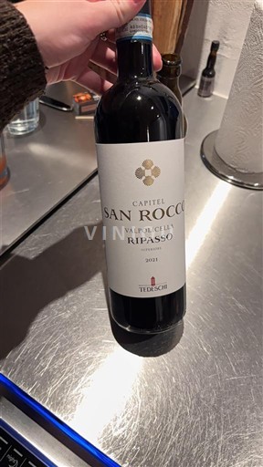Vénétie Valpolicella Ripasso Tedeschi Capitel San Rocco 2021