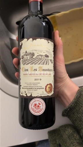 Bordeaux Montagne Saint-Émilion Clos Les Amandiers 2019