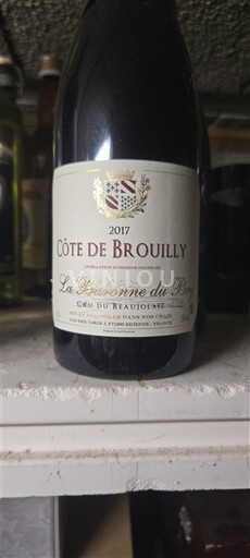 Beaujolais Côte-de-brouilly Clos du Beaujeu La Pissonne du Boy 2017