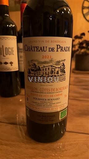 Bordeaux Castillon-côtes-de-bordeaux Château Prade 2021