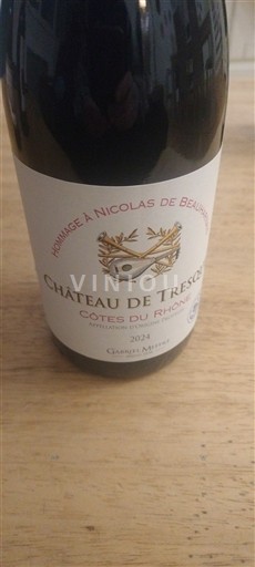 Rhônedalen Côtes du Rhône Château Tresques Hommage à Nicolas de Beauregard 2021