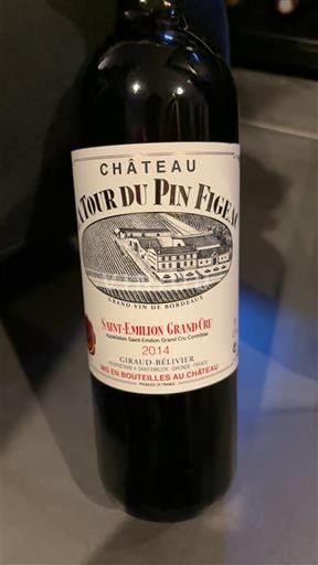 Burdeos Saint-Émilion Gran Cru Château Tour du Pin Figeac 2014