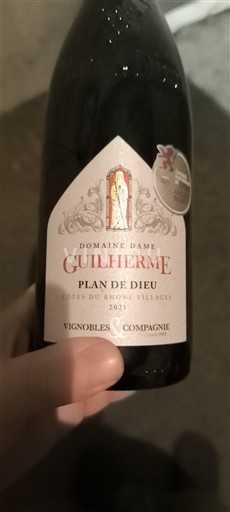 Thung lũng Rhône Côtes-du-rhône-villages Domaine Dame Guilherme Plan de Dieu 2021