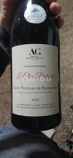 Loire Valley Saint-Nicolas-De-Bourgueil AG - Amélie et Guillaume Grosbois Le Clos Pichard 2020