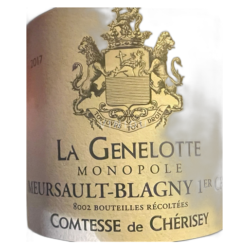 Borgogna Non specificato Premier Cru Comte de Cherisey La Genelotte 2017