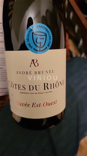 Rhônedalen Côtes du Rhône André Brunel Est-Ouest Icke årgångsbetecknad