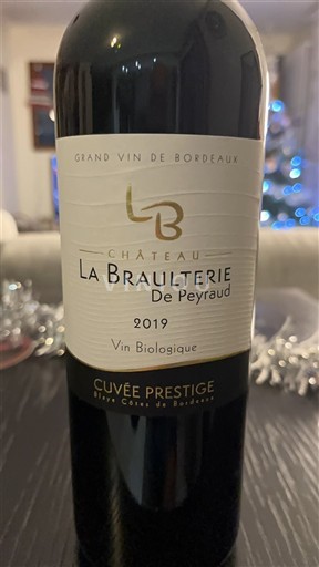 Bordeaux Blaye-Côtes-de-Bordeaux Château La Braulterie de Peyraud Prestige 2019