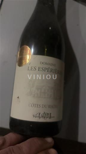 Rhônedalen Côtes du Rhône Domaine Les Espérières Icke årgångsbetecknad