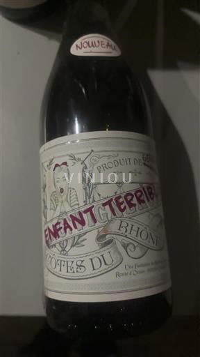 Rhônedalen Côtes du Rhône Enfant Terrible Icke årgångsbetecknad