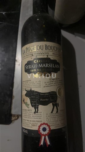 Languedoc og Roussillon Pays d'Oc La Pièce du Boucher Syrah-Marselan Ikke årgangsbestemt