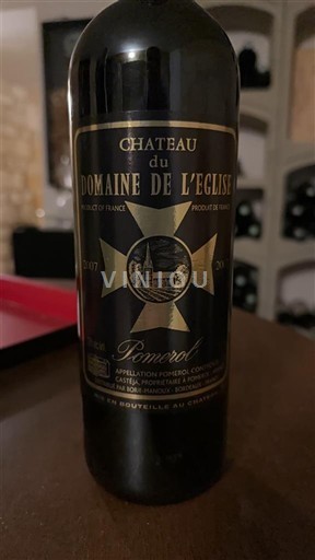 Bordeaux Pomerol Domaine Domaine de l'Eglise 2007