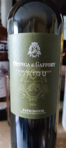 Corse Patrimonio Orenga de Gaffory des Gouverneurs 2024