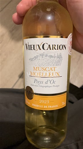 Linguadoca e Rossiglione Paese d'Oc Vieux Carion Muscat Moelleux 2023