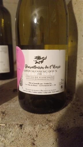 Sudoeste Côtes de Gascogne Les Parcellaires de l'Herre Gros Manseng Doux 2022