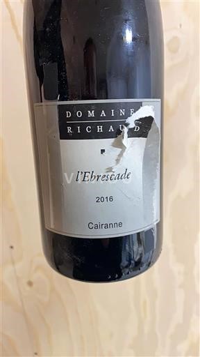 Rhônedalen Cairanne Domaine Richaud l'Ebrescade 2016