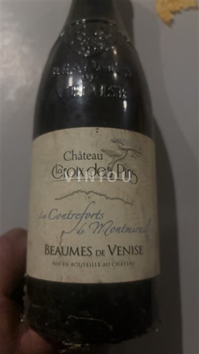 Wines Rouge sec Les Contreforts de Montmirail Château La Croix des Pins Non millésimé France Rhône Valley Beaumes de Venise AOC