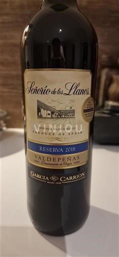 Castilla-La Mancha Valdepeñas Señorío de los Llanos Reserva 2018
