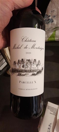 Tây Nam Bergerac Château Michel de Montaigne Parcelle X 2020