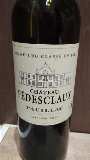 Bordeaux Pauillac Château Pédesclaux Grand Vin 2011