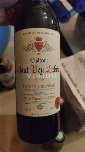 Bordeaux Canon-Fronsac Château Haut Pey Labrie 2009