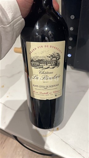 Bordeaux Blaye-Côtes-de-Bordeaux Château La Rivatérie 2011