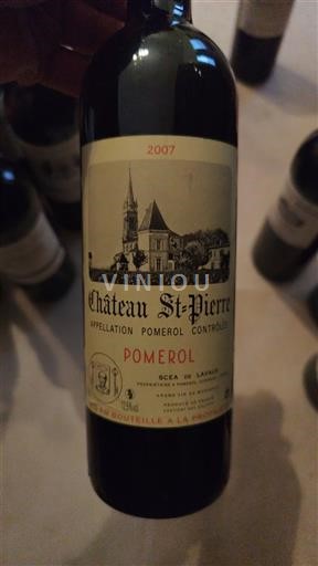 Bordeaux Pomerol Château St-Pierre 2007
