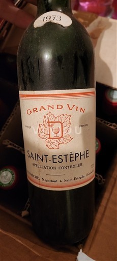 Bordeaux Saint-Estèphe Grand Vin 1973