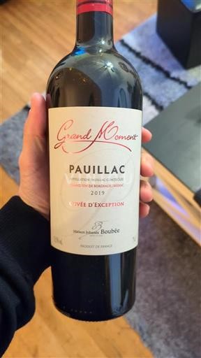 Bordeaux Pauillac Sélection Jonathan Boubée d'Exception 2019