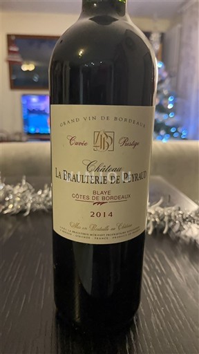Bordeaux Blaye-Côtes-de-Bordeaux Château La Braulterie de Peyraud Prestige 2014