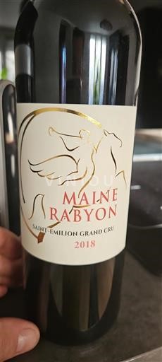 Bordeaux Saint-Émilion Grand Cru Grand Cru Maine Rabyon 2018