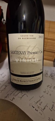 Burgund Santenay Premier Cru Domaine Maurice Charleux & Fils Clos Rousseau 2023