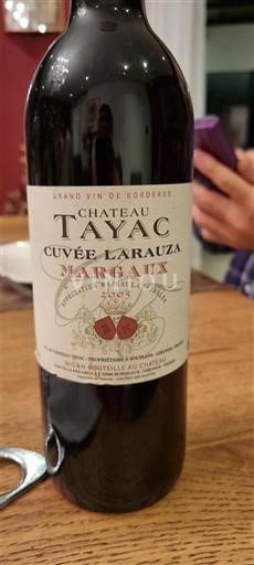 Bordeaux Margaux Château Tayac Larauza 2005