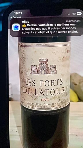 Bordeaux Pauillac Les Forts de Latour 1974